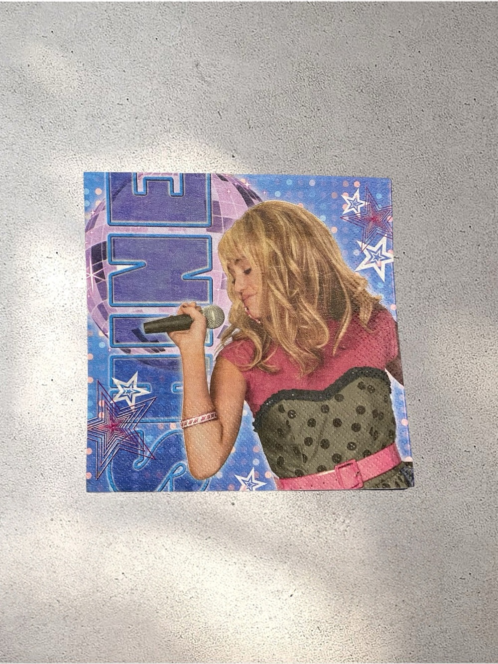 Hannah Montana Miley Cyrus Y2K Birthday Napkins Hallmark Disney Open Pack Lot 9